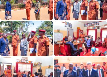 High-level delegation of justice human rights stakeholders pays a visit to Luzira Prison