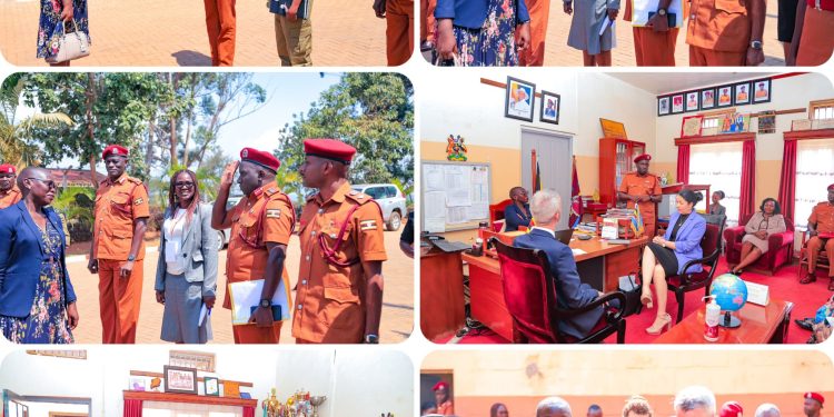 High-level delegation of justice human rights stakeholders pays a visit to Luzira Prison