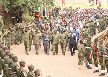 Over 600 junior Officers officially retire from UPDF