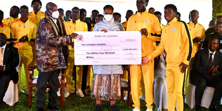 Uganda Cranes Receives 2.4 Billion Reward from the President