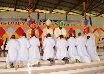 Bishop Kibuuka Ordains  Priest and Eight Deacons