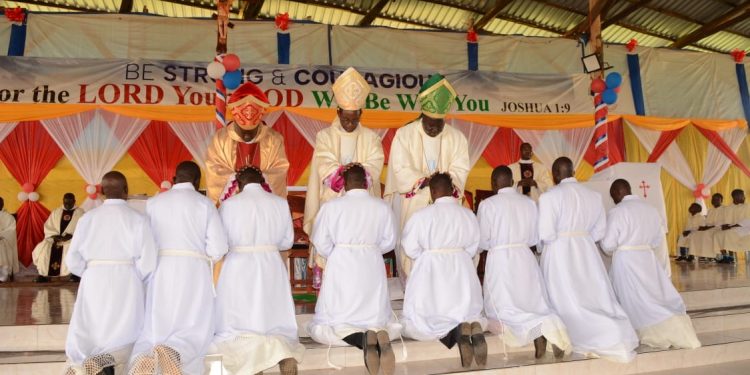 Bishop Kibuuka Ordains Priest and Eight Deacons