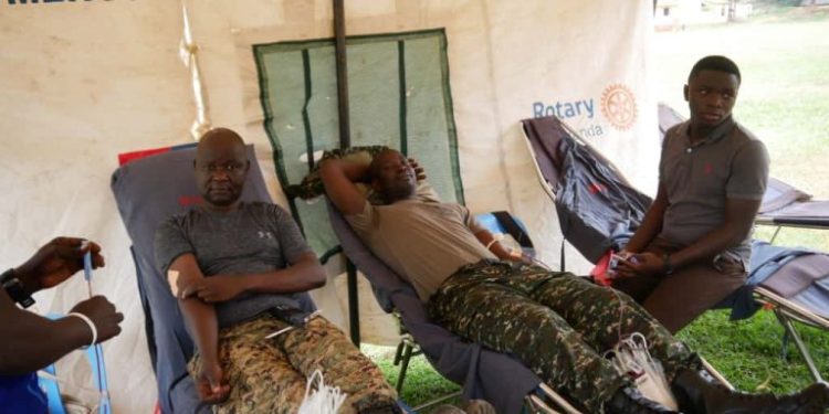 Military Police takes Part in Blood Donation Campaign