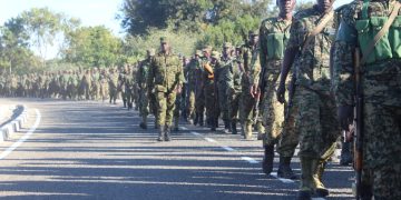 UPDF 3rd Infantry Division has conducts a 30-kilometre route march in Karamoja