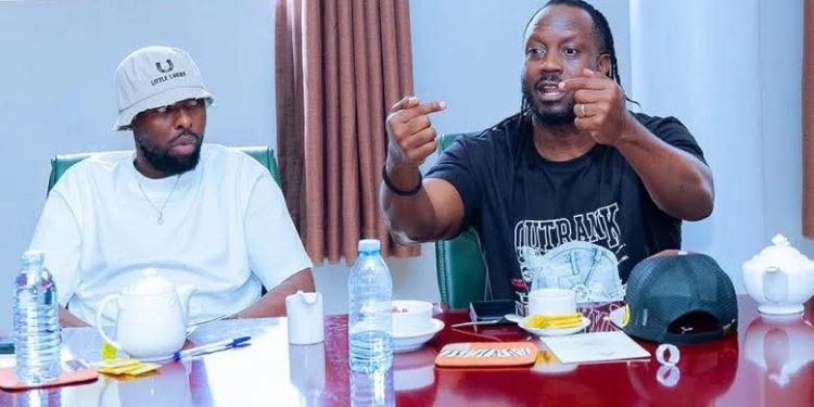 Kenzo bitter with Bebe Cool’s Characters