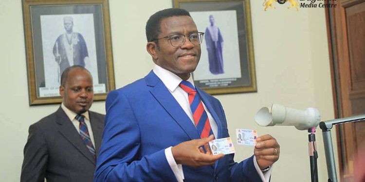 Katikiro Mayiga Receives Renewed National Identity Card, urges People to pick theirs