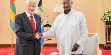 Museveni Meets Boris Johnson’s Father, Stanley Johnson