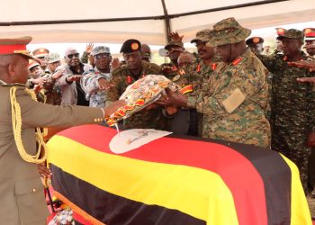 Thirteen-Gun Salute as Maj Gen Francis Takiriwa Laid to Rest in Mbarara