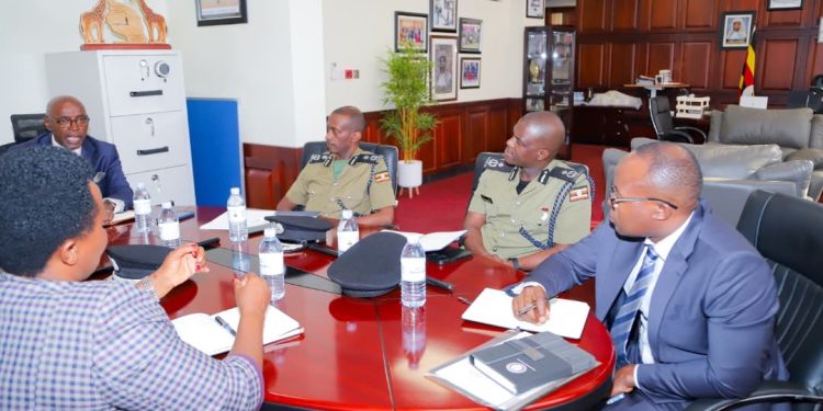 Deputy IGP Ocaya , Police Delegation Visit Chief Justice