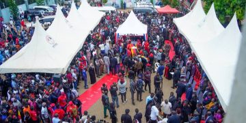Hundreds Turn Up for Nakimuli’s Special Tribute at NUP headquarters