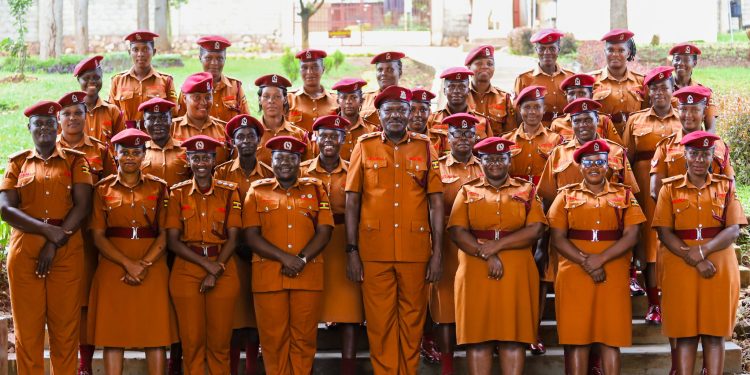 Junior Officers Chevroned at Luzira Women’s Prison